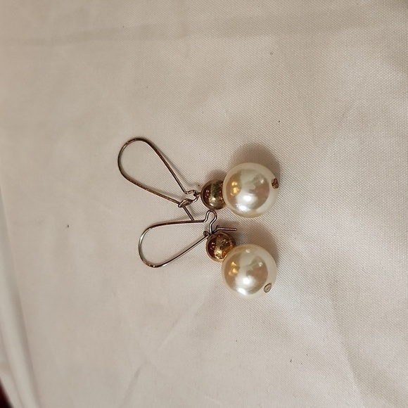 Vintage Jewelry - Vintage Faux Pearl  French Hook Earrings